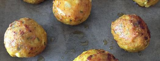 куриные фрикадельки с моцареллой. Шаг 5