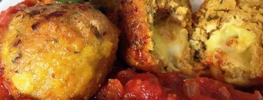 куриные фрикадельки с моцареллой. Шаг 8