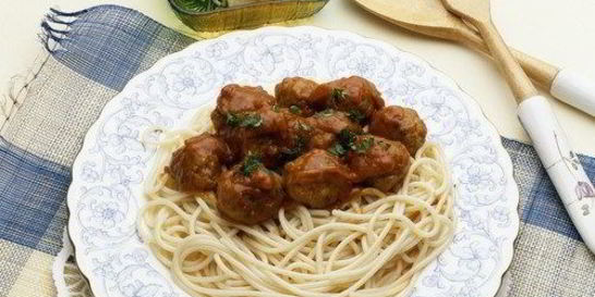 Куриные фрикадельки в соевом соусе