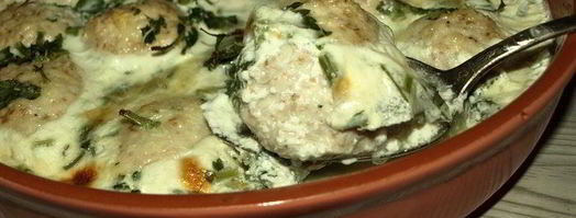 куриные фрикадельки, запеченные в сливках. Шаг 11