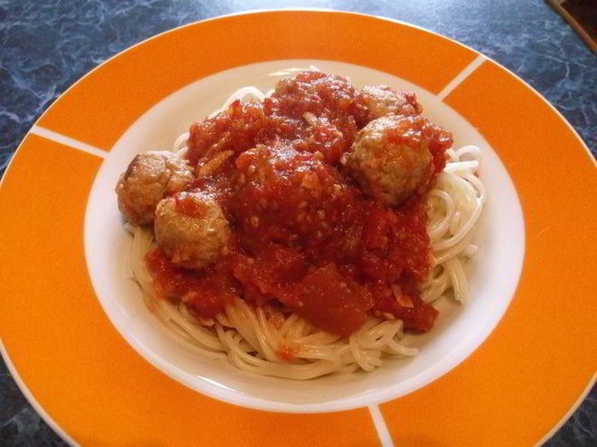 Рецепт спагетти с фрикадельками