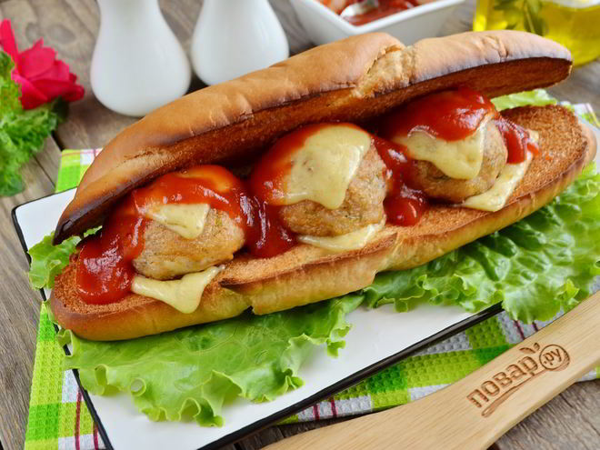 Рецепт субмарины с фрикадельками