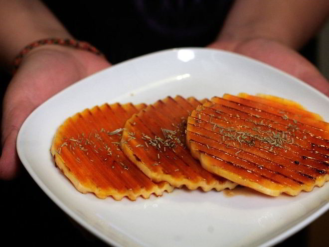 Рецепт гарнира из медовой тыквы