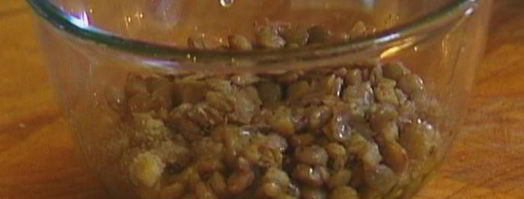 чечевица с артишоками, сладким перцем и ветчиной. Шаг 7