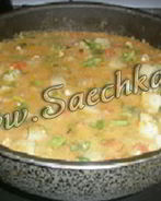 Чечевица с овощами