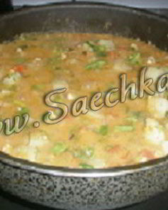 Чечевица с овощами