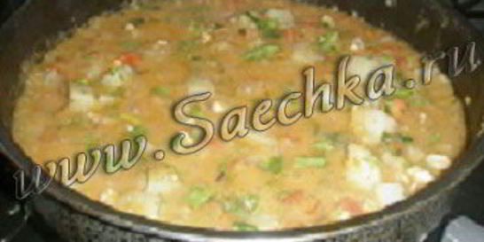 Чечевица с овощами