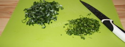 чечевица с зеленым луком. Шаг 4