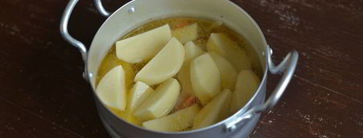 картофель с фасолью и куриной грудкой. Шаг 7