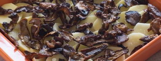 картошка с грибами в сметане в духовке. Шаг 8