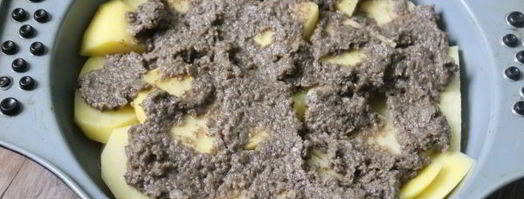 картошка с грибным фаршем в духовке. Шаг 8