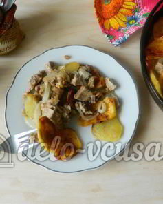 Картошка с мясом в духовке