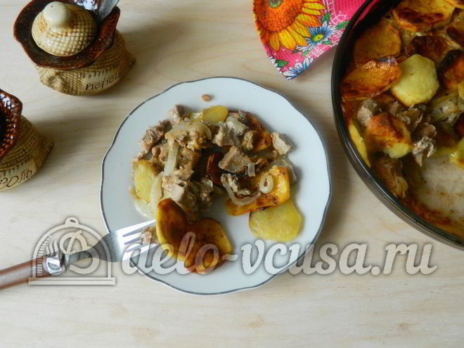 Рецепт картошки с мясом в духовке