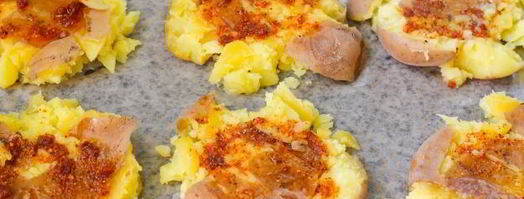 мятый картофель с ветчиной в духовке. Шаг 9