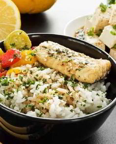 Пряный рис с рыбой