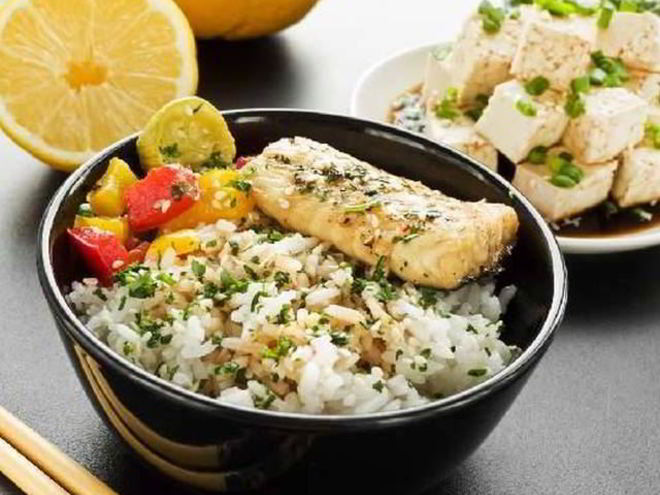 Рецепт пряного риса с рыбой