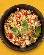 Рис по-японски с имбирем и овощами