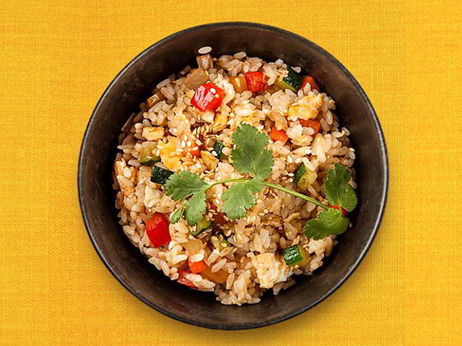 Рецепт риса по-японски с имбирем и овощами