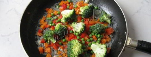 рис с брокколи и зеленым горошком. Шаг 7