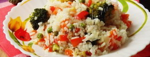 рис с брокколи и зеленым горошком. Шаг 12