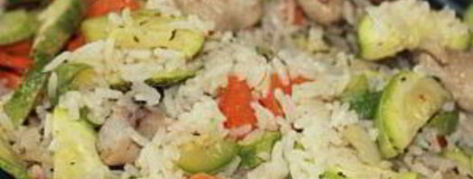 рис с кабачками и курицей. Шаг 7