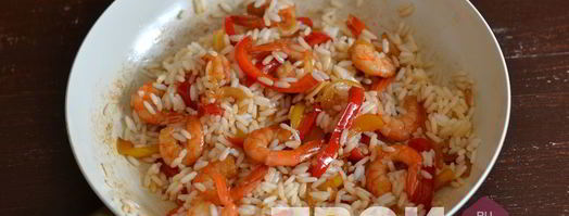 рис с креветками. Шаг 8