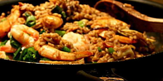 Рис с морепродуктами по-японски