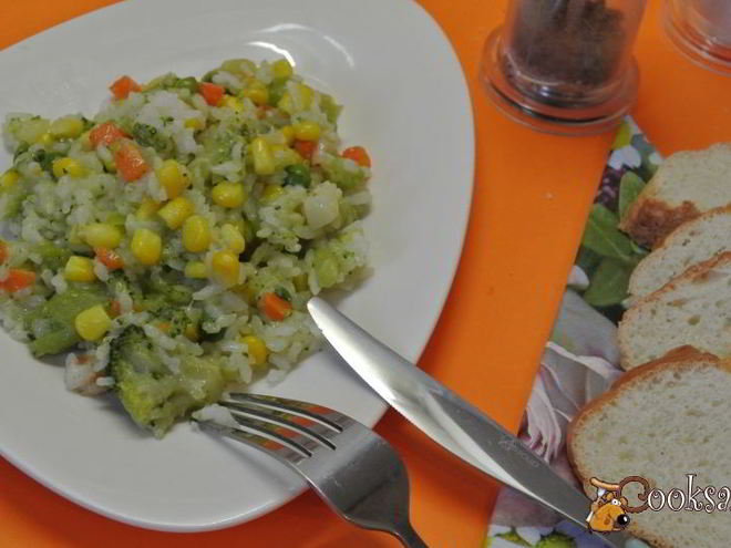 Рецепт риса с овощами