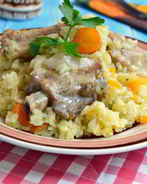 Рис со свиными ребрышками в мультиварке