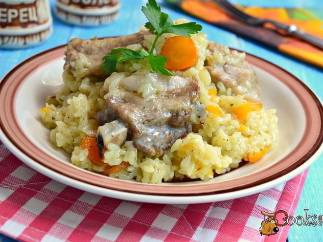 Рецепт риса со свиными ребрышками в мультиварке