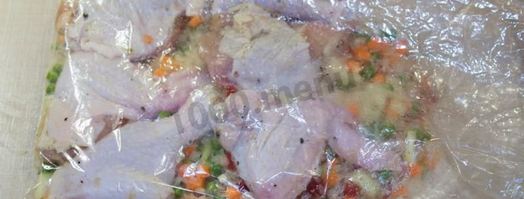 рис в рукаве с курицей и овощами. Шаг 18