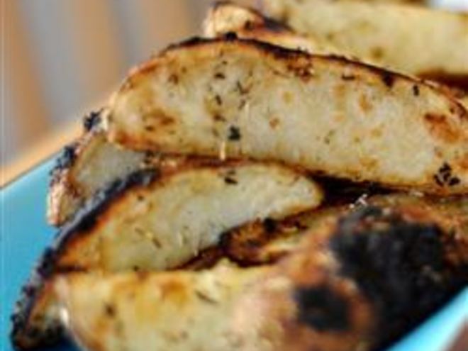 Рецепт румяного картофеля гриль