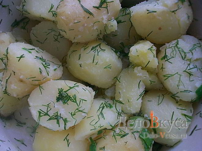 Рецепт вареной молодой картошки