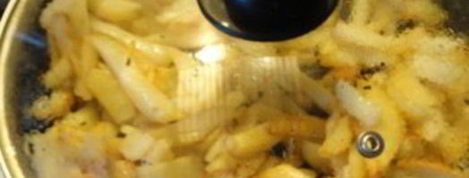 жареная картошка с сушеными грибами. Шаг 5