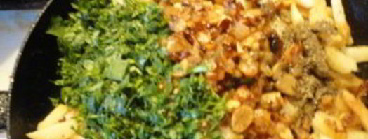 жареная картошка с сушеными грибами. Шаг 9