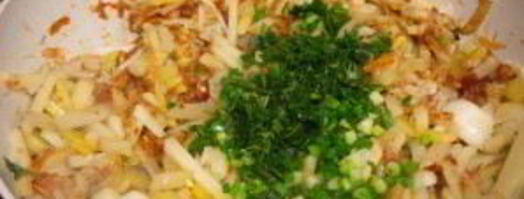 жареная картошка с зеленью. Шаг 7