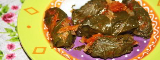 долма из маринованых виноградных листьев с говядиной. Шаг 10