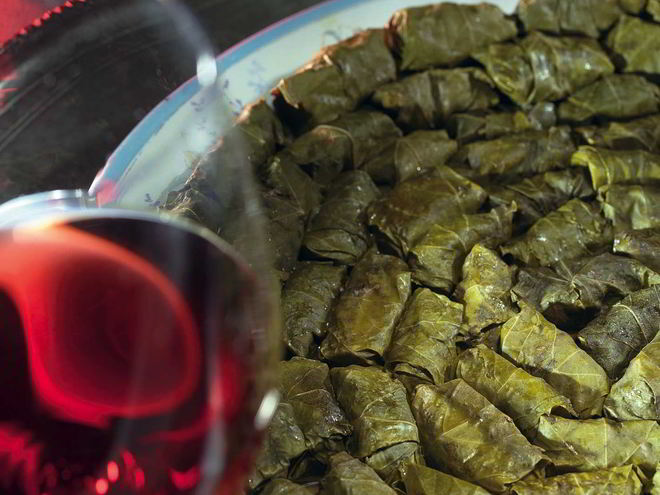 Рецепт долмы из виноградных листьев