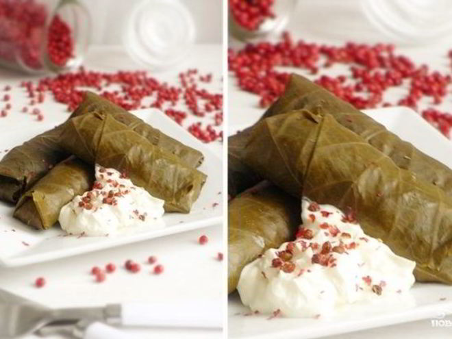 Рецепт долмы в виноградных листьях в мультиварке