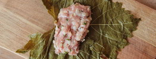 долма в виноградных листьях. Шаг 7