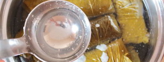 долма в виноградных листьях. Шаг 9