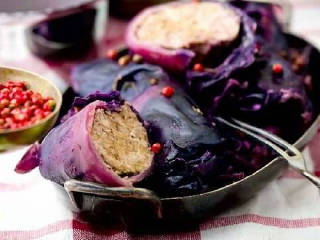 Рецепт голубцов из краснокочанной капусты