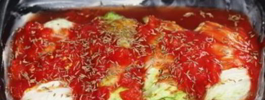 голубцы из пекинской капусты с отварным мясом. Шаг 19