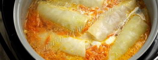 голубцы с фаршем и пшеном в мультиварке. Шаг 10