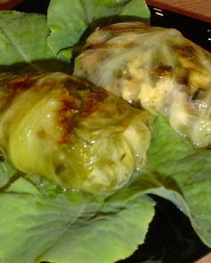 Голубцы с грибами и брынзой