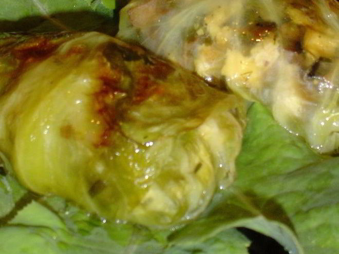 Рецепт голубцов с грибами и брынзой