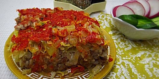 Ленивые голубцы с болгарским перцем