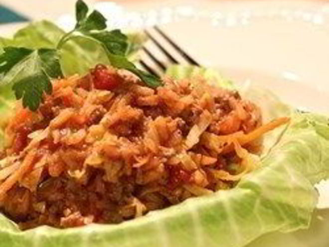 Рецепт ленивых голубцов с фаршем