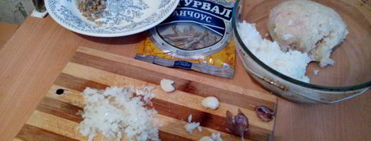 ленивые рыбные голубцы в хренно-сметанном соусе. Шаг 5