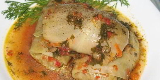 Постные голубцы